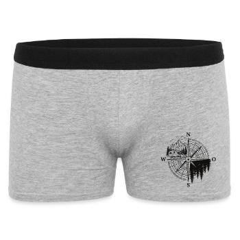 Chemise de camping caravane pour les amateurs de caravanes - Boxer Homme - gris chiné - Devant