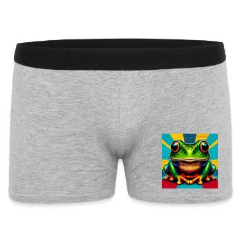 Frosch - Männer Boxer Shorts - Grau meliert - Vorne