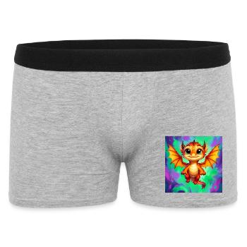 dragon - Men's Boxer Shorts - heather grey - Front