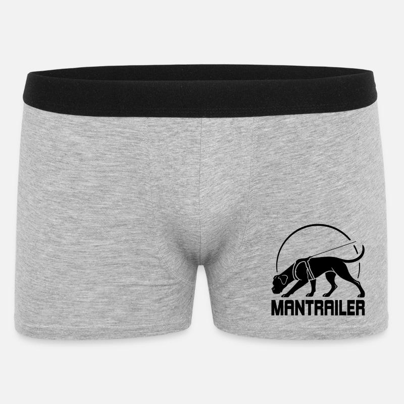 Boxer MANTRAILER Søgehunde Hund, Wilsigns. - Boxer Shorts til mænd - grå meleret