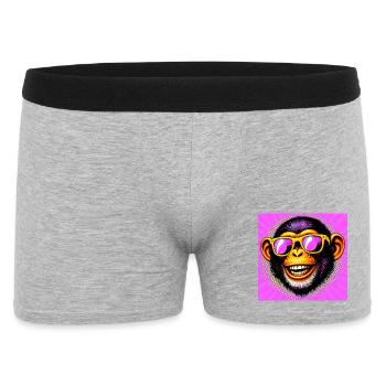 Chimpanzee Monkey - Men's Boxer Shorts - heather grey - Front