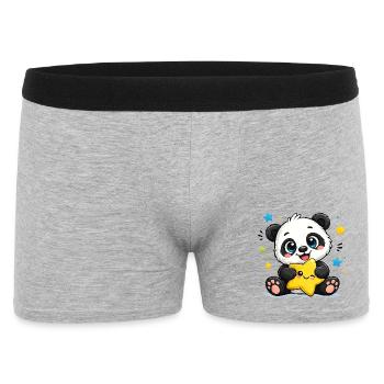Panda Star Friend - Boxer Homme - gris chiné - Devant
