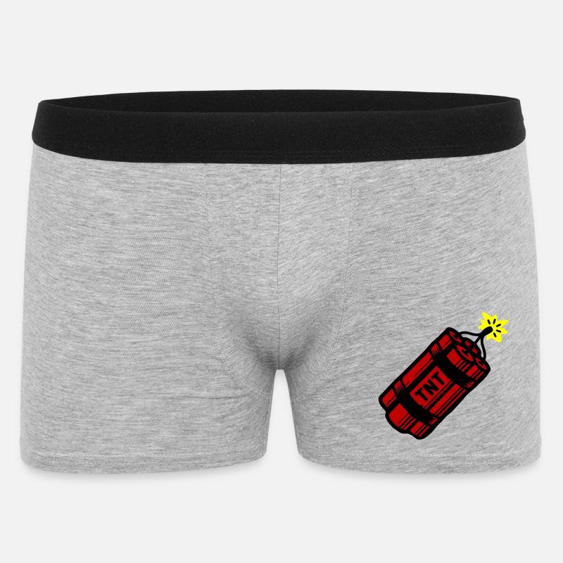 Dynamit Tnt - Männer Boxer Shorts - Grau meliert