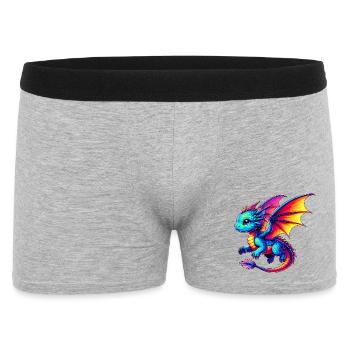 dragon - Boxer Homme - gris chiné - Devant