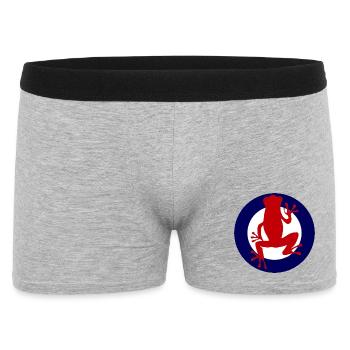 Red Salamander - Männer Boxer Shorts - Grau meliert - Vorne