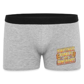Industrial Electrician Switches Panels Maintenance - Männer Boxer Shorts - Grau meliert - Vorne