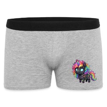Adorables licornes zombies Chibi - Boxer Homme - gris chiné - Devant