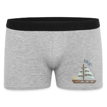 Segeltraum Pastellmeer - Männer Boxer Shorts - Grau meliert - Vorne