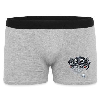 Knitting Spider - Men's Boxer Shorts - heather grey - Front