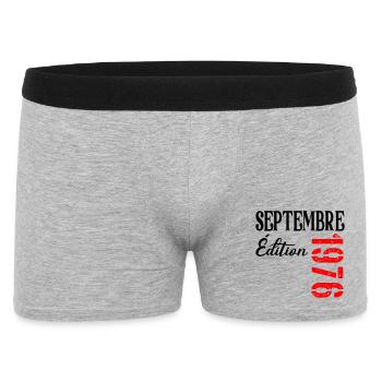 France 50e Anniversaire Septembre 1976 - Boxer Homme - gris chiné - Devant