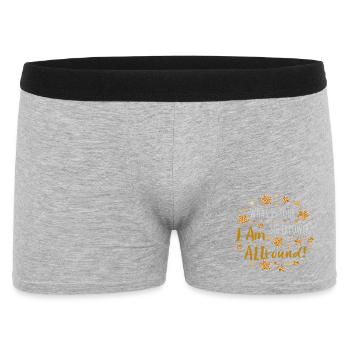 I Am Allround - Men's Boxer Shorts - heather grey - Front