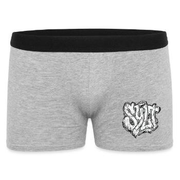 Sylt Graffiti Oldschool Hip Hop - Männer Boxer Shorts - Grau meliert - Vorne