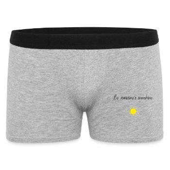 Be someone's sunshine - Männer Boxer Shorts - Grau meliert - Vorne