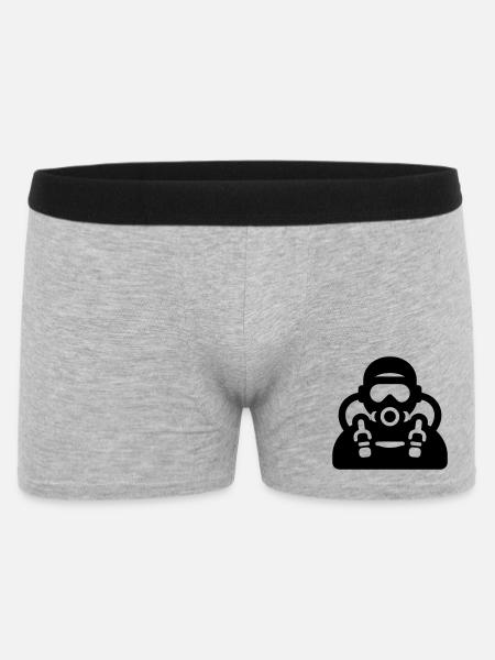 tauchen - Männer Boxer Shorts - Grau meliert
