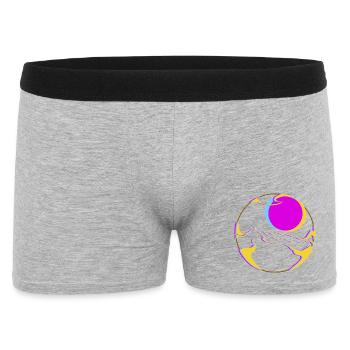 Neon Mountains with Sun - Men's Boxer Shorts - heather grey - Front