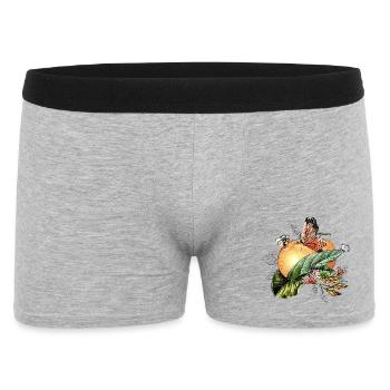 Papillons sur une orange - Boxer Homme - gris chiné - Devant