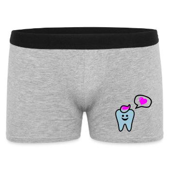 zahn punk zahnarzt dentist - Men's Boxer Shorts - heather grey - Front