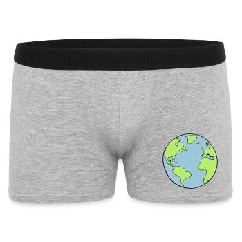 terre - Boxer Homme - gris chiné - Devant
