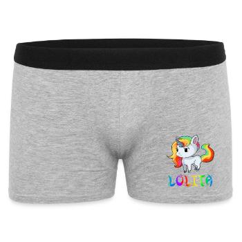 licorne Lolita - Boxer Homme - gris chiné - Devant