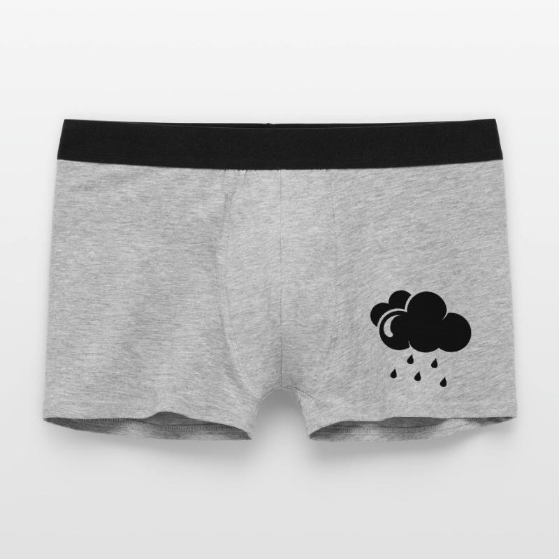Cloud with rain drops Men's Boxer Shorts