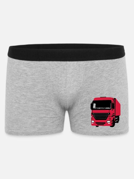 LKW - Männer Boxer Shorts - Grau meliert