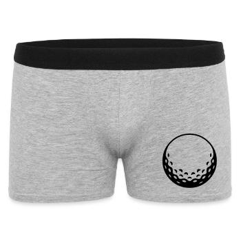 Golfball - einfärbbar - Männer Boxer Shorts - Grau meliert - Vorne
