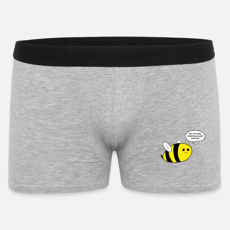 Thick bee bee gift - Men's Boxer Shorts - heather grey