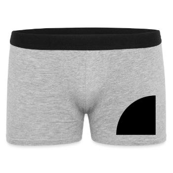 Viertelkreis - Männer Boxer Shorts - Grau meliert - Vorne