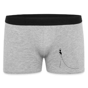 Hochzeit, Braut - Männer Boxer Shorts - Grau meliert - Vorne