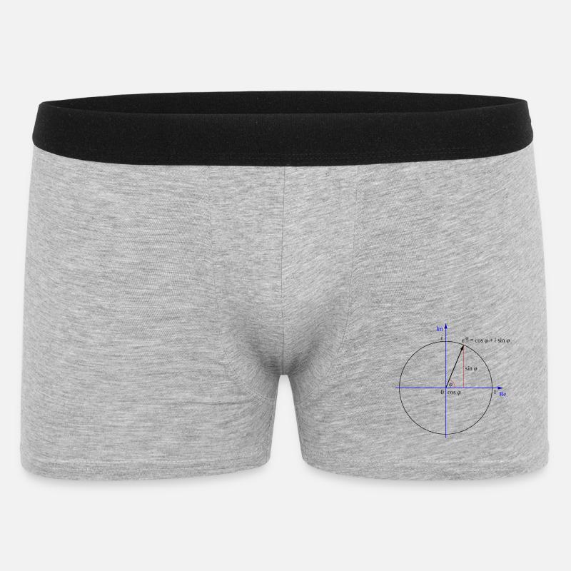 Eulers Formel - Männer Boxer Shorts - Grau meliert