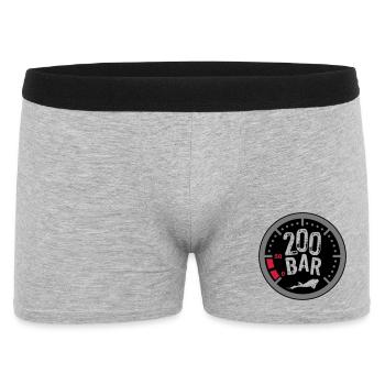 200Bar - Männer Boxer Shorts - Grau meliert - Vorne