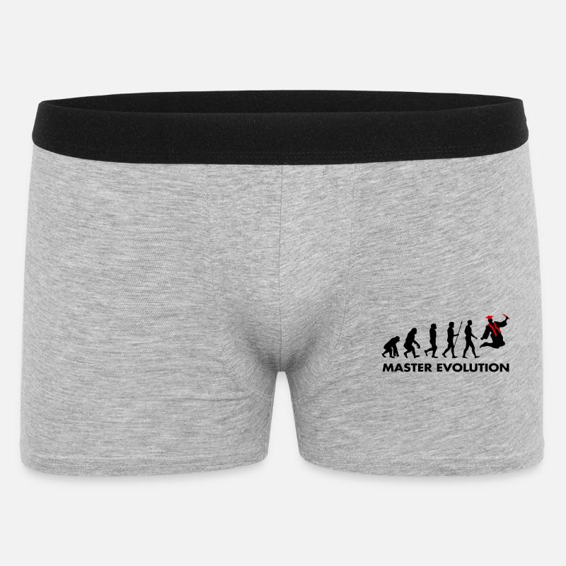 Master evolution exam passed school graduation - Men's Boxer Shorts - heather grey