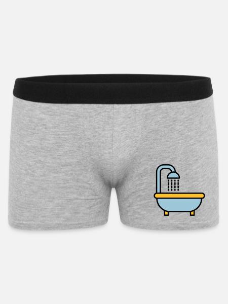 Baignoire - Boxer Homme - gris chiné