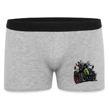 0927 C TRACTOR GREEN - Boxer Homme - gris chiné - Devant