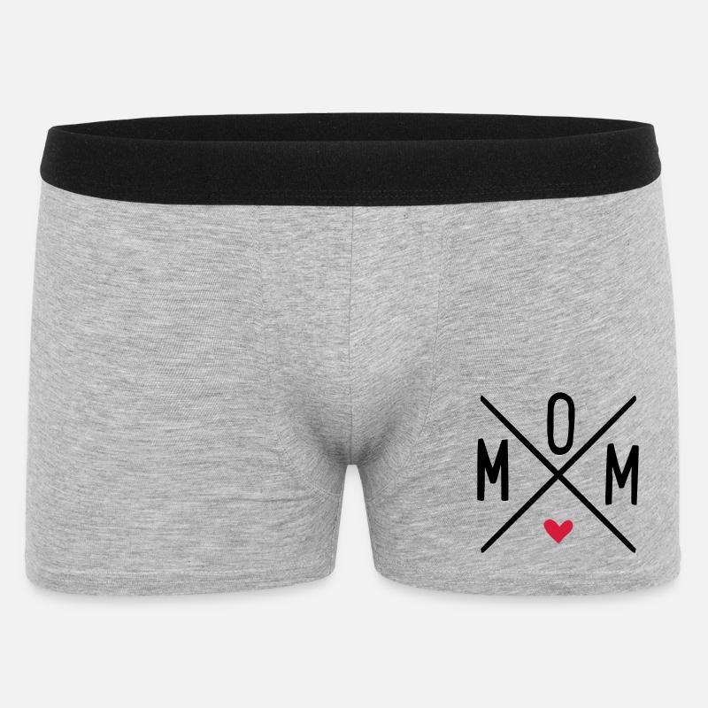 maman - Boxer Homme - gris chiné