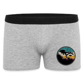 Diving scuba - Men's Boxer Shorts - heather grey - Front
