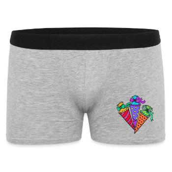 Sac d’école Début de l’école - Boxer Homme - gris chiné - Devant