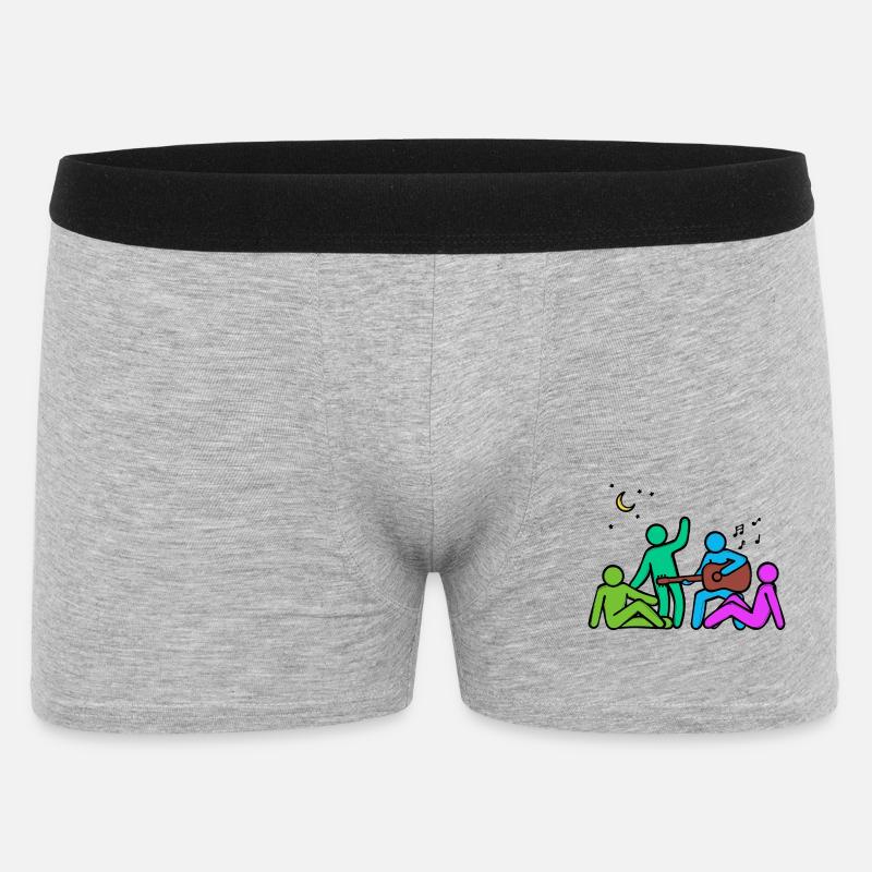 Beste Freunde Kumpel Freundschaft - Männer Boxer Shorts - Grau meliert
