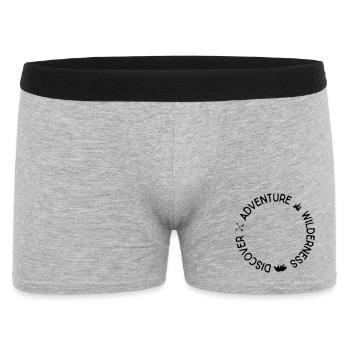 Aventuriers - Boxer Homme - gris chiné - Devant