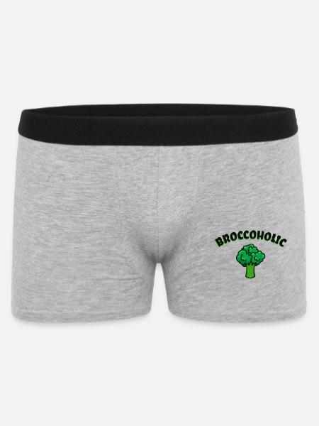 Funny Sayings Vegan Healthy - Men's Boxer Shorts - heather grey