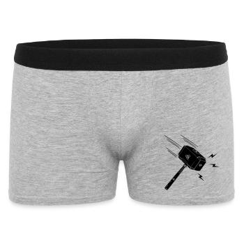 Hammer of thor Thor s hammer Mjolnir lightning stral - Men's Boxer Shorts - heather grey - Front