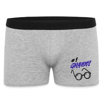 Grand-mère Lunettes Déclaration Grand-mère Meilleure grand-mère - Boxer Homme - gris chiné - Devant