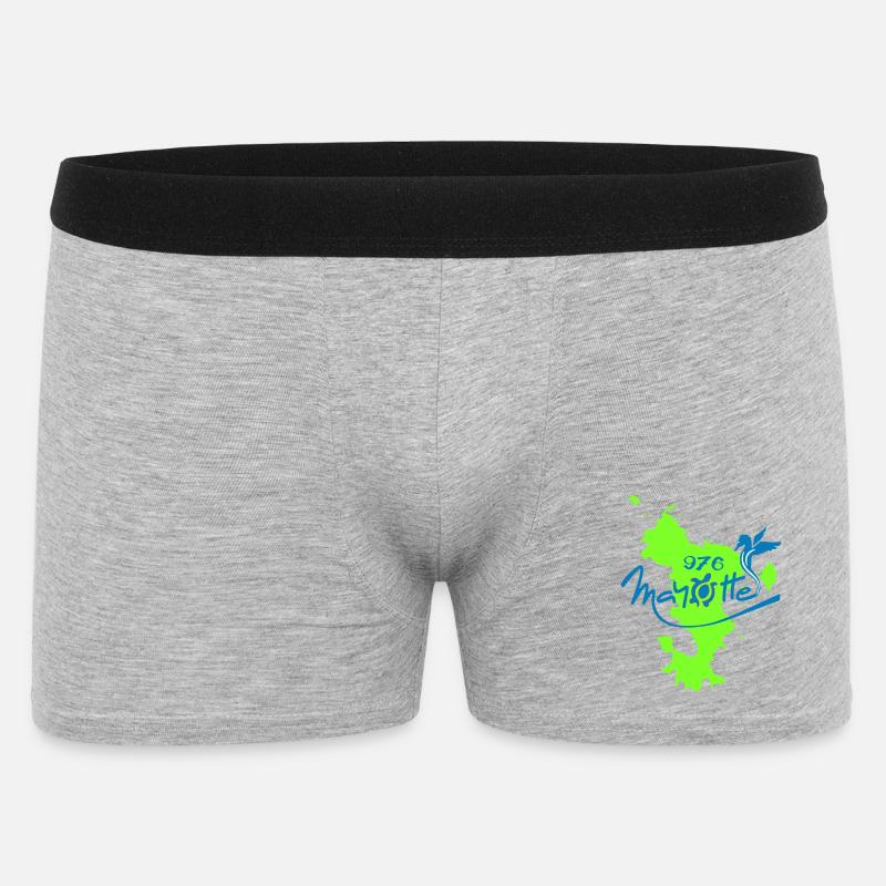 Mayotte - Männer Boxer Shorts - Grau meliert