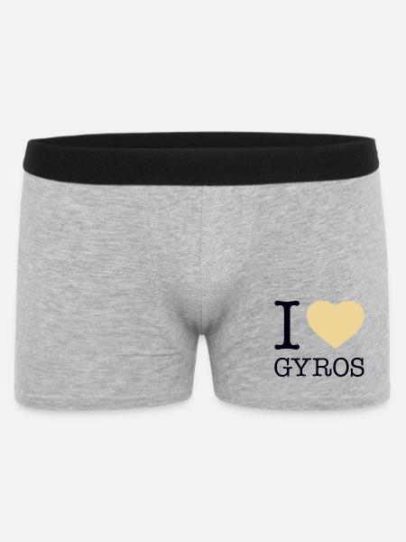 J’ADORE GYROS - Boxer Homme - gris chiné