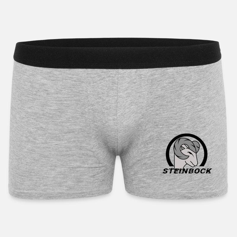Astrologie Himmel Steinbock Tierkreiszeichen - Männer Boxer Shorts - Grau meliert