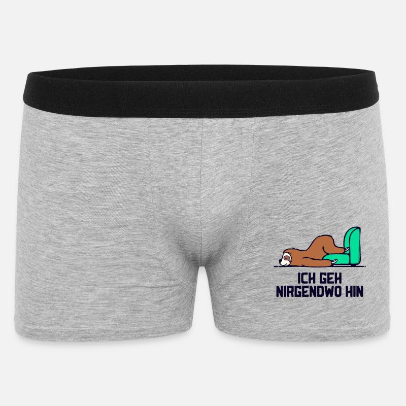 Säugetier Tier faultier Statement Langschläfer - Männer Boxer Shorts - Grau meliert