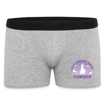 Flamenco Tänzerin Andalusien Tanz Geschenk - Männer Boxer Shorts - Grau meliert - Vorne