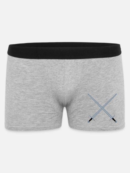 Crossed swords. - Men's Boxer Shorts - heather grey