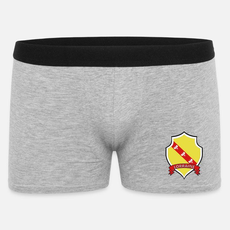 Lothringen - Männer Boxer Shorts - Grau meliert