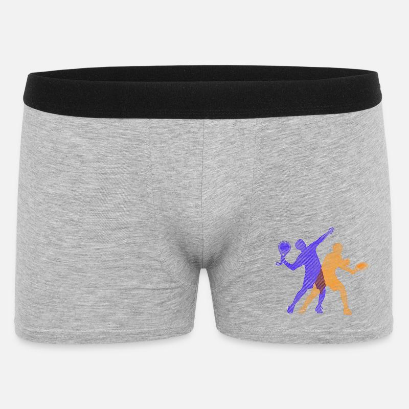 Padel Training Player Trainer Padel Game Racket - Men's Boxer Shorts - heather grey